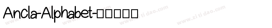 Ancla-Alphabet字体转换