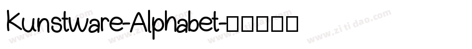 Kunstware-Alphabet字体转换