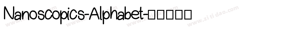 Nanoscopics-Alphabet字体转换