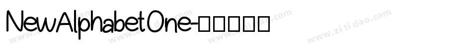 NewAlphabetOne字体转换