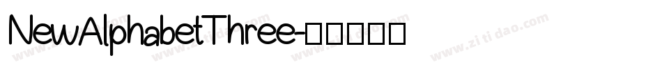 NewAlphabetThree字体转换