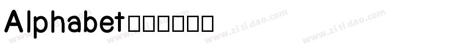 Alphabet字体转换
