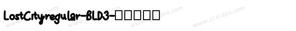 LostCityregular-BLD3字体转换
