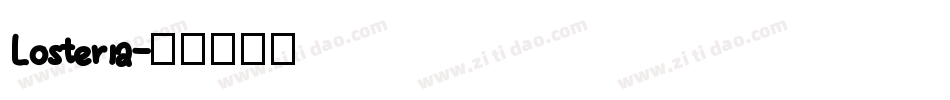 Losteria字体转换