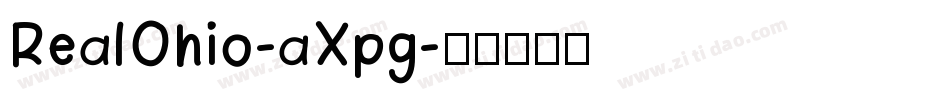 RealOhio-aXpg字体转换