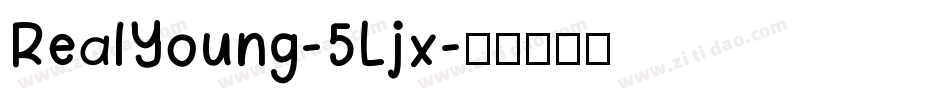 RealYoung-5Ljx字体转换