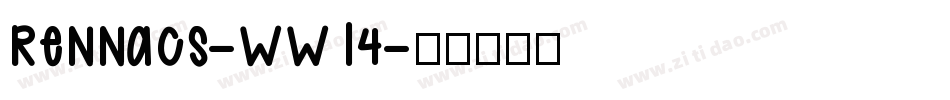 Rennacs-WW14字体转换