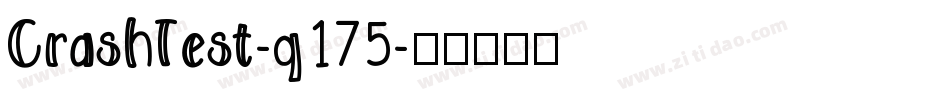 CrashTest-q175字体转换