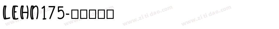 LEHN175字体转换