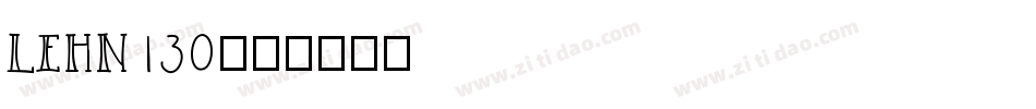 LEHN130字体转换