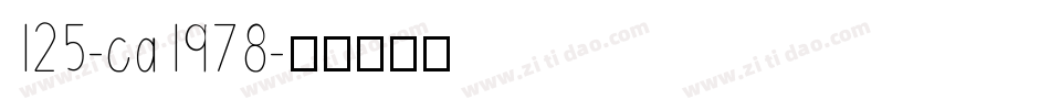 125-ca1978字体转换