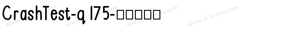 CrashTest-q175字体转换