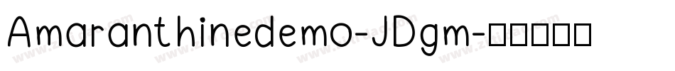 Amaranthinedemo-JDgm字体转换