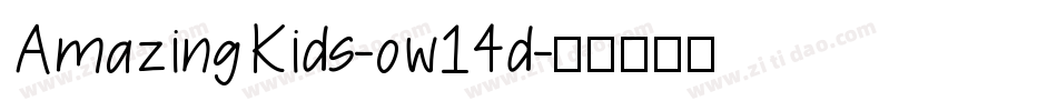 AmazingKids-ow14d字体转换