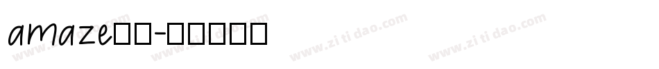 amaze字体字体转换