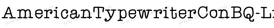AmericanTypewriterConBQ-Light字体转换