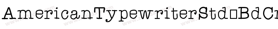 AmericanTypewriterStd-BdCnd字体转换