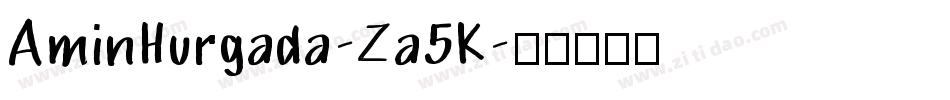 AminHurgada-Za5K字体转换