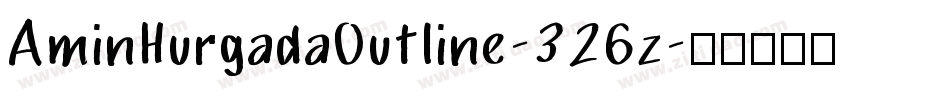 AminHurgadaOutline-326z字体转换