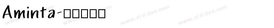 Aminta字体转换