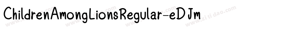 ChildrenAmongLionsRegular-eDJm字体转换