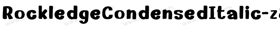 RockledgeCondensedItalic-z88gX字体转换