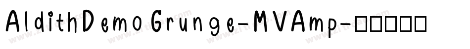 AldithDemoGrunge-MVAmp字体转换