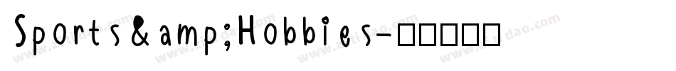 Sports&Hobbies字体转换