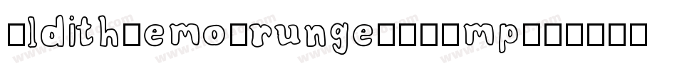 AldithDemoGrunge-MVAmp字体转换