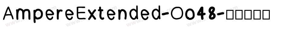 AmpereExtended-Oo48字体转换