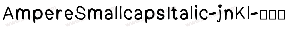 AmpereSmallcapsItalic-jnKl字体转换