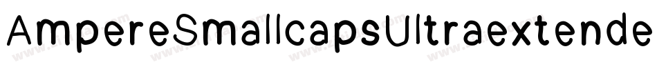 AmpereSmallcapsUltraextended-157j字体转换