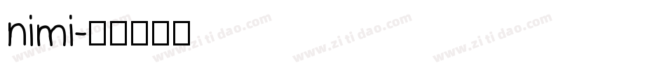 nimi字体转换