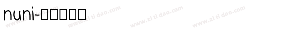nuni字体转换