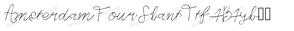 AmsterdamFourSlantTtf-4B4yl字体转换