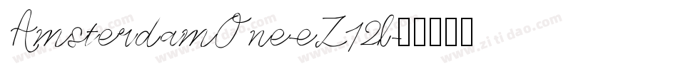 AmsterdamOne-eZ12l字体转换