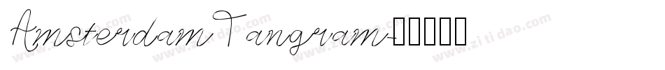 AmsterdamTangram字体转换