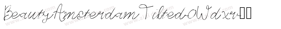 BeautyAmsterdamTilted-0Wdxr字体转换