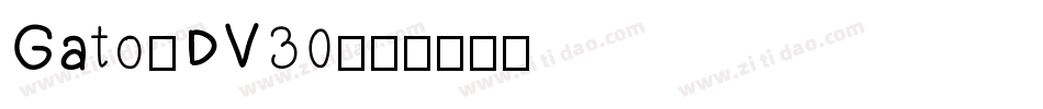 Gato-DV30字体转换