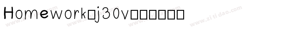 Homework-j30v字体转换