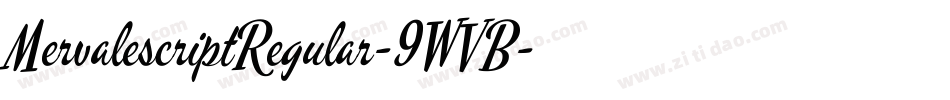 MervalescriptRegular-9WVB字体转换