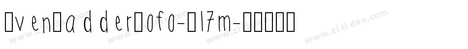 EvenBadderMofo-Gl7m字体转换
