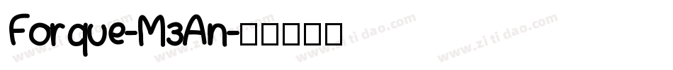 Forque-M3An字体转换