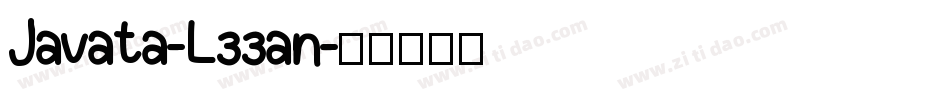 Javata-L33an字体转换