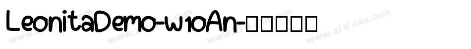 LeonitaDemo-w1oAn字体转换