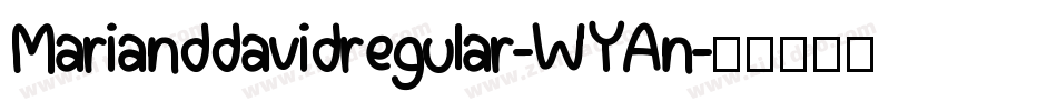 Marianddavidregular-WYAn字体转换