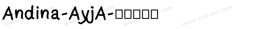 Andina-AyjA字体转换