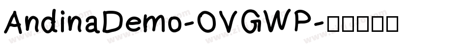 AndinaDemo-OVGWP字体转换