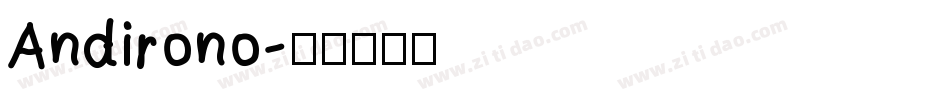 Andirono字体转换