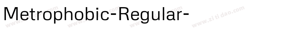Metrophobic-Regular字体转换
